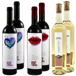 Pack Surtido Vinos Ecológicos Almería regalo tinto barrica blanco