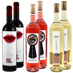 Pack Surtido Degustación Vinos ecológicos Almería tinto rosado blanco