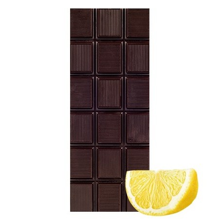 Chocolate Artesano Ecológico Negro 74% Cacao con Limón Almería natural