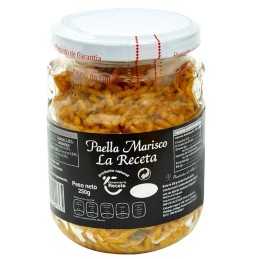 Paella de marisco casera Conservas La Receta Almería lista para comer