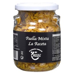 Paella Mixta casera de Conservas La Receta, Almería. Calentar y comer.