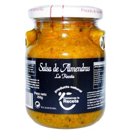 Salsa casera y artesana de Almendras de Conservas La Receta, Almería.