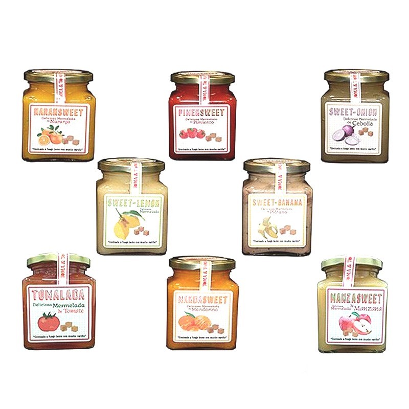 Pack Surtido mermelada casera tradicional Almería producto de temporada