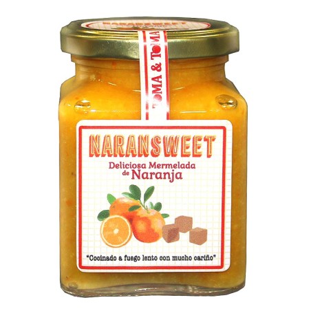 Mermelada casera tradicional de naranja producto vegano de origen Almería