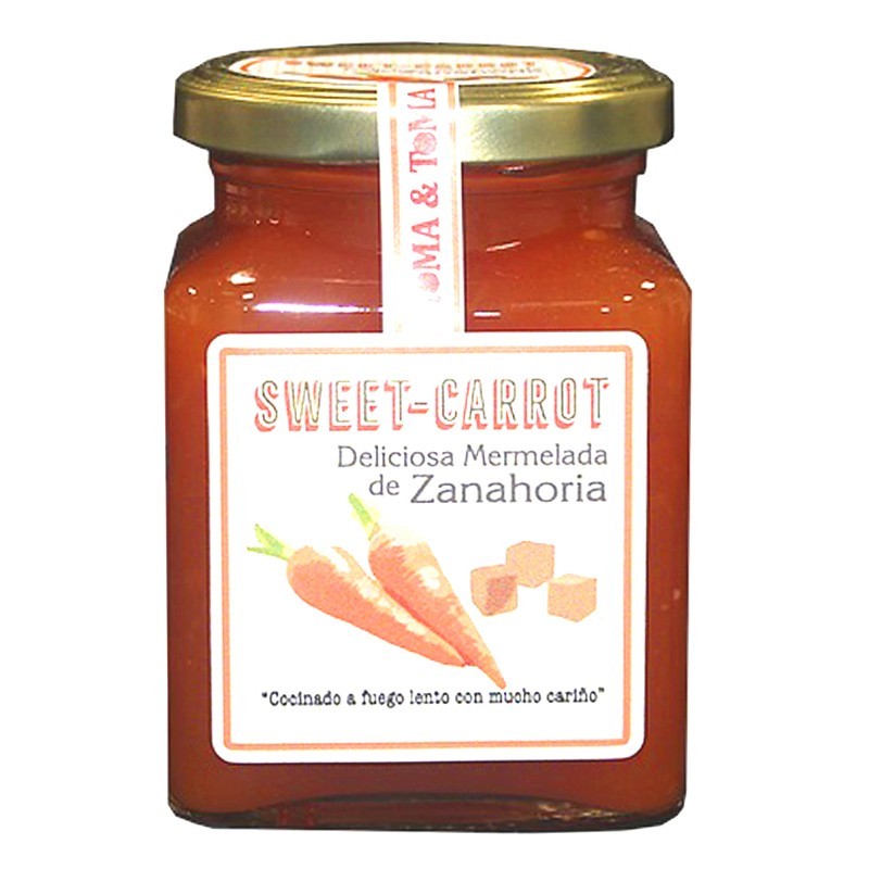 Mermelada casera tradicional de zanahoria producto vegano de origen Almería