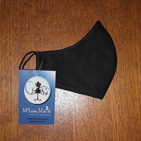 Mascarilla higiénica artesana de tela reversible doble capa y filtro reutilizable serie limitada