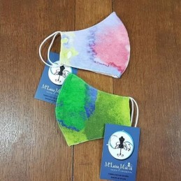 Mascarilla higiénica artesana reutilizable fiesta y vestir. Serie limitada