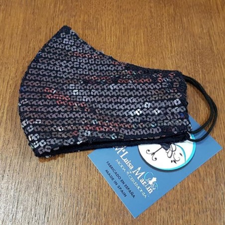 Mascarilla higiénica artesana reutilizable fiesta y vestir. Serie limitada