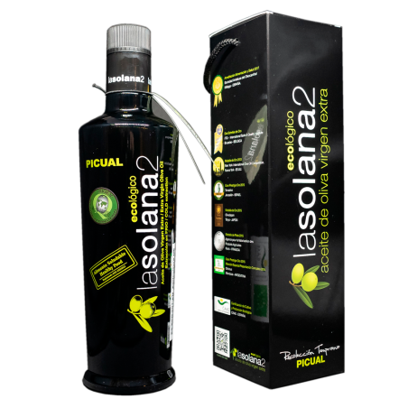 Aceite Oliva Virgen Extra Ecológico Picual Gourmet LASOLANA2 Almería 