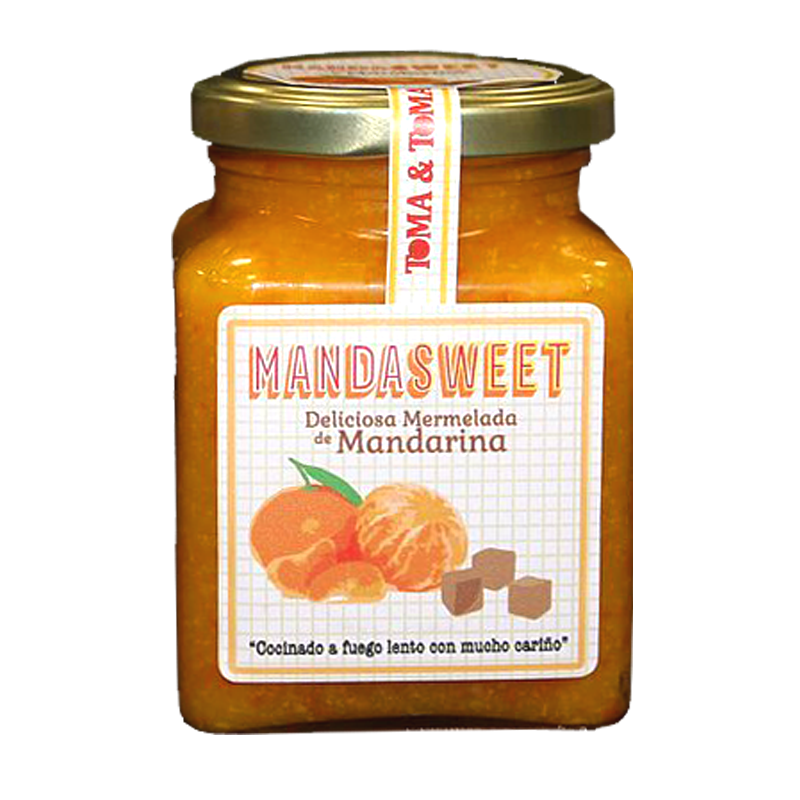 Mermelada de Mandarina  TOMA Y TOMA casera artesanal vegana Almería Andalucía