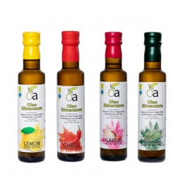 Pack Surtido Degustación Aceites Aromatizados ÓLEO ALMANZORA, Pulpí, Almería