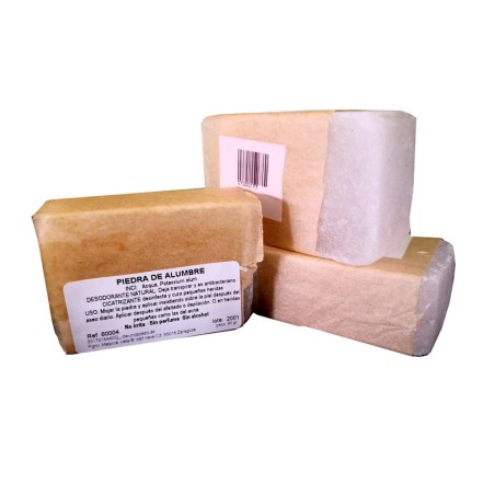 Piedra de Alumbre desodorante natural antibacteriano cicatrizante desinfectante