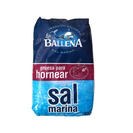 Sal Marina Gruesa especial hornear cristalizada manualmente artesanal tradicional mediterráneo