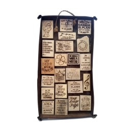 Imán para nevera personalizado hecho a mano tornero madera de almez Almería