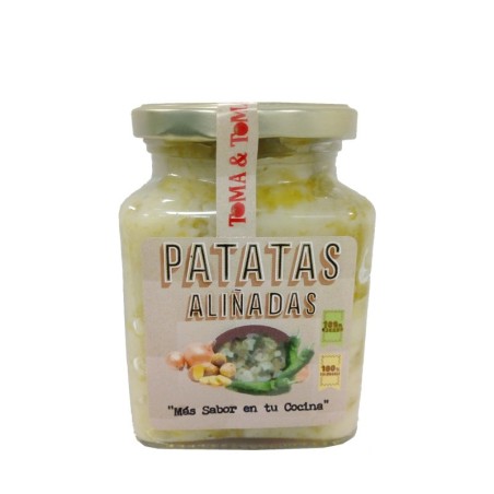 Receta tradicional Patatas Aliñadas Almería artesana natural sin conservantes