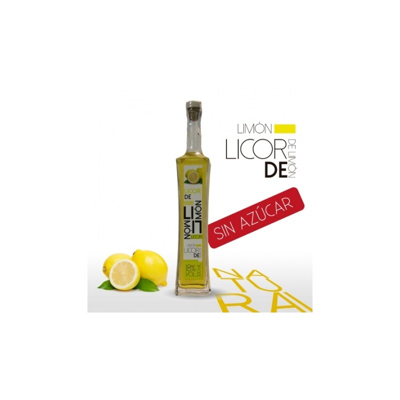 Licor Artesano de Limón sin azúcar ni aditivos producto natural Almería