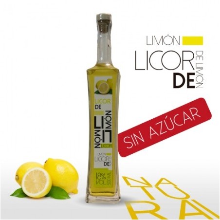 Licor Artesano de Limón sin azúcar ni aditivos producto natural Almería