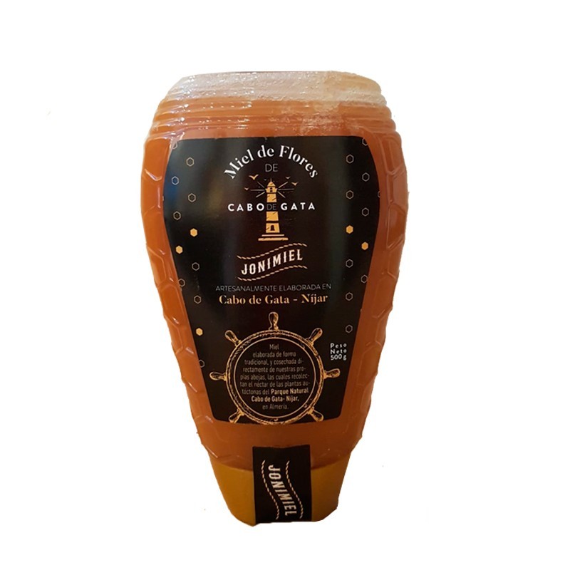 Miel artesana  mil flores dosificador Jonimiel Cabo de Gata Almería