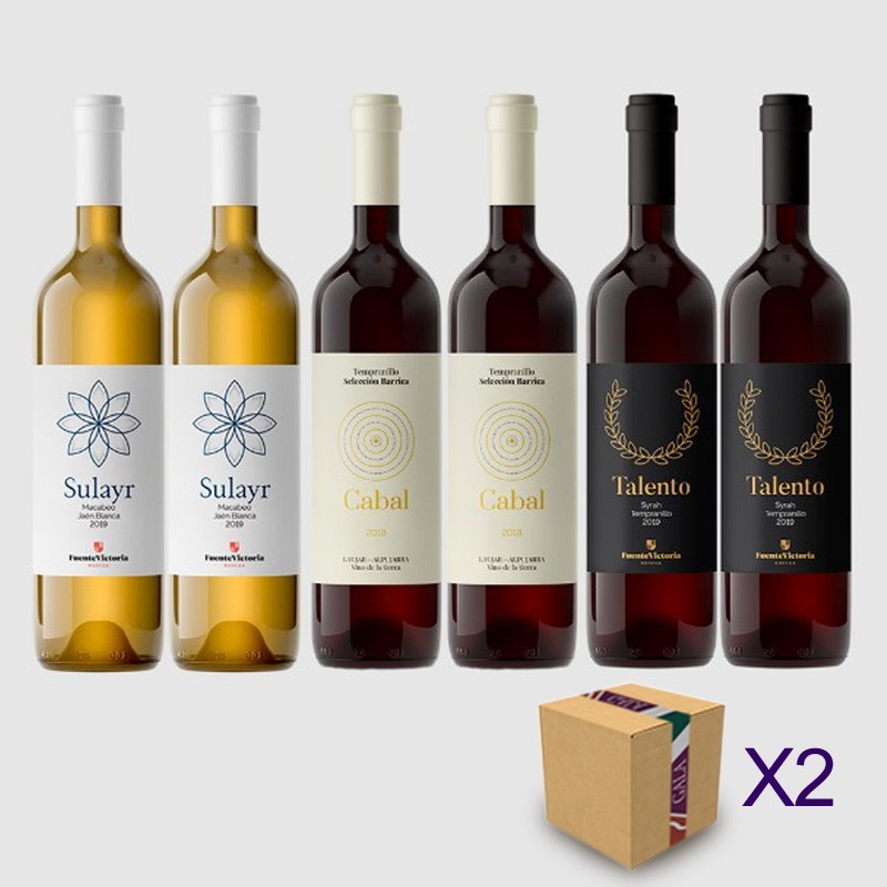 Surtido Vinos Cabal Talento Sulayr Bodega Fuente Victoria Alpujarra Alm