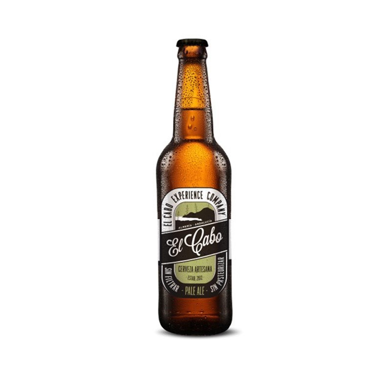 Cerveza 100% Artesana PALE ALE con 5 Maltas EL CABO cebada trigo avena