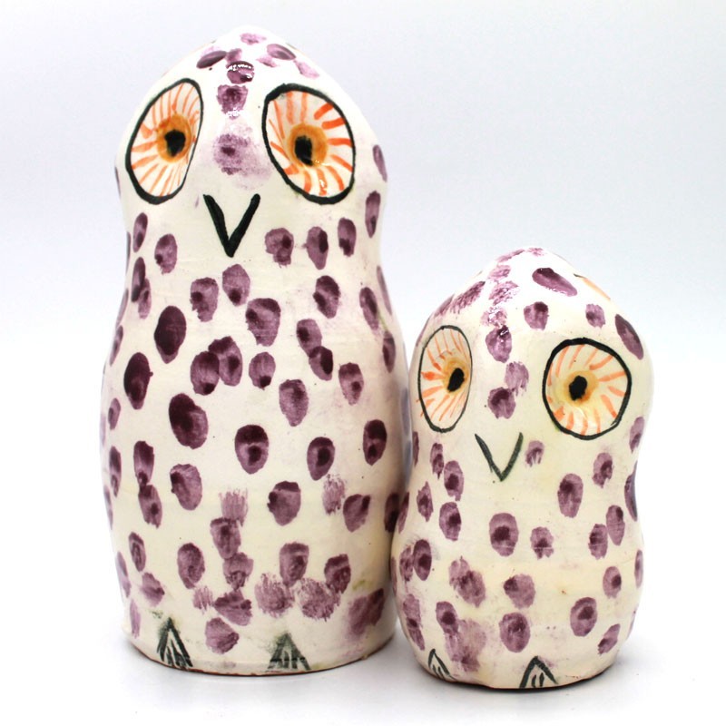 Juego 2 Búhos Hucha ALFARERÍA LOS PUNTAS