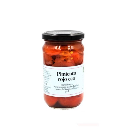 Pimiento Rojo ecológico Asado al Carbón Fritada de Suflí Almería artes