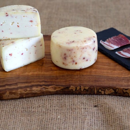 Queso curado puro de cabra con Jamón Seronés Artesano Sabores Almería