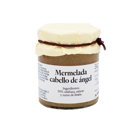Mermelada de Cabello de Angel producto elaboración artesana de Almería