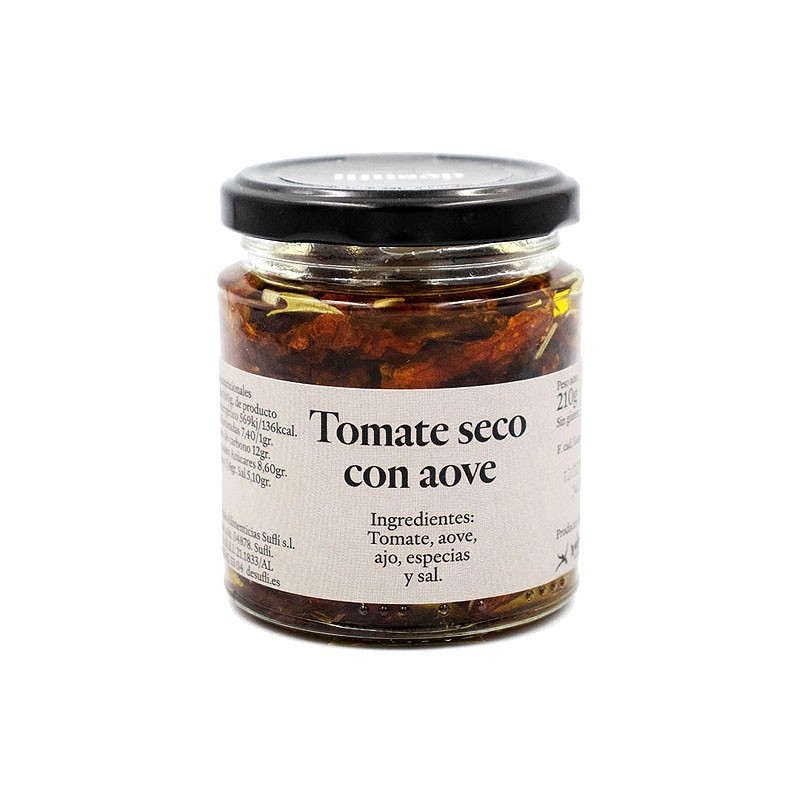 Tomates Secos Aliñados de Almería en aceite de oliva FRITADA DE SUFLÍ 