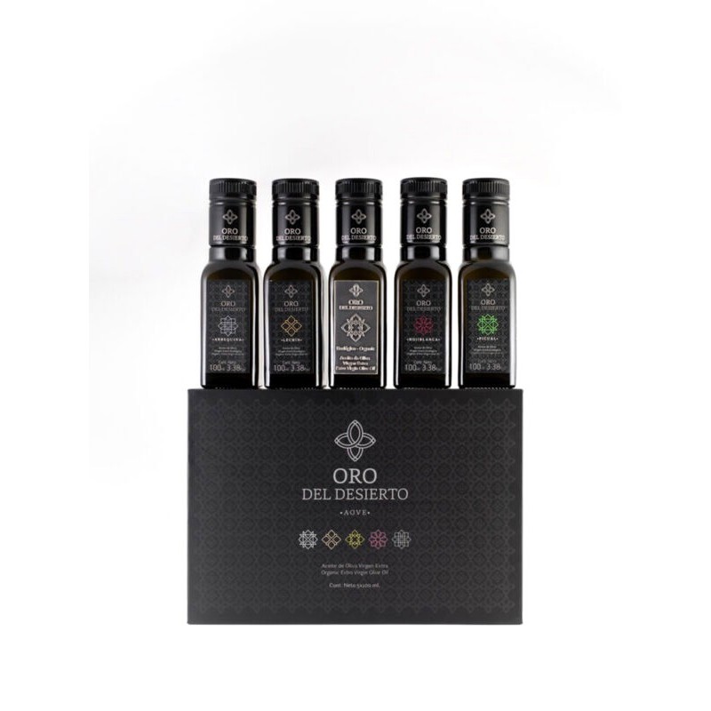 Packs Regalo Aceite de Oliva Virgen Extra Ecológico ORO DEL DESIERTO