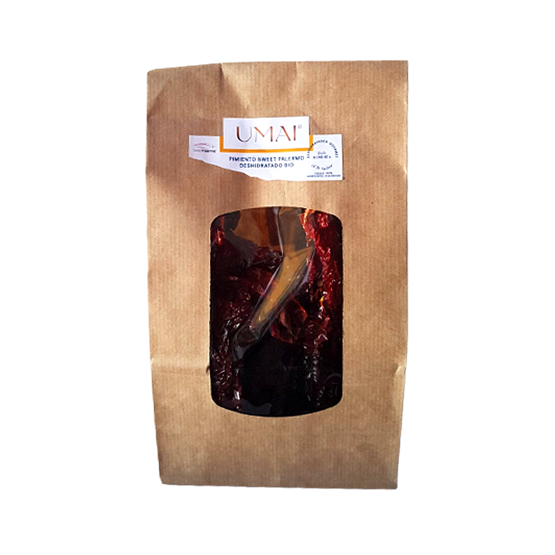 Pimiento deshidratado ecológico UMAI gourmet natural artesano Almería