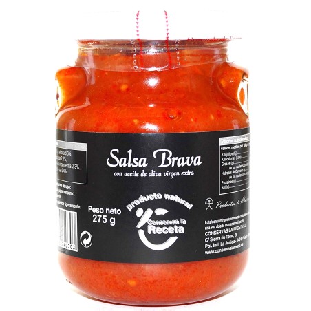 Salsa Brava casera, elaboración artesana Conservas La Receta Almería.