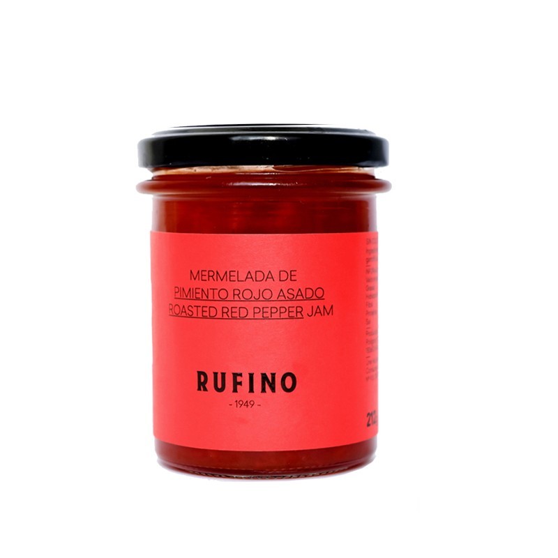 Mermelada casera de Pimiento Rojo Asado Rufino artesana baja en azúcar