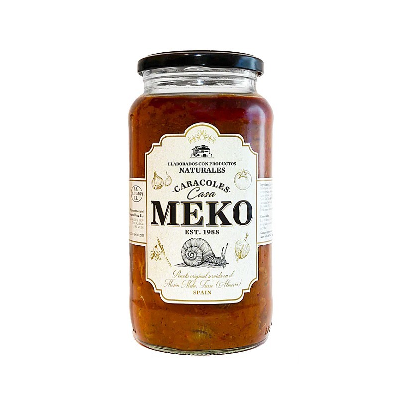 Caracoles en su salsa artesanos y gourmet de Casa Meko Turre Almería 