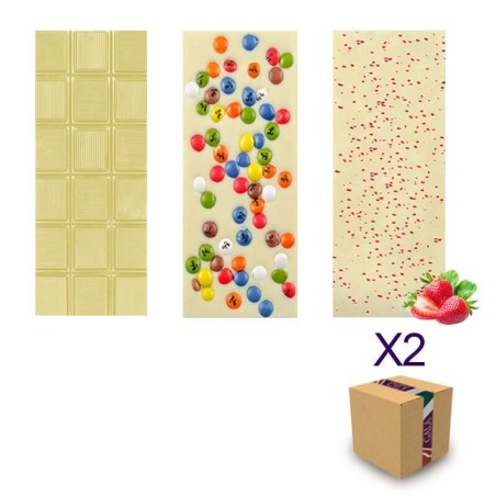 Chocolate Artesano Ecológico Blanco SABOR ANDALUZ Pack Surtido Almería