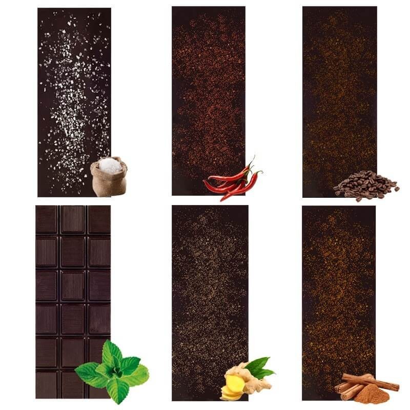Chocolate Artesano Ecológico Negro Pack Surtido Sabor Andaluz  Almería