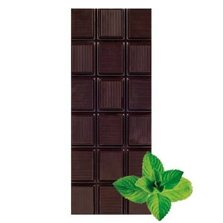 Chocolate Artesano natural Ecológico Negro 74% Cacao con Menta Almería