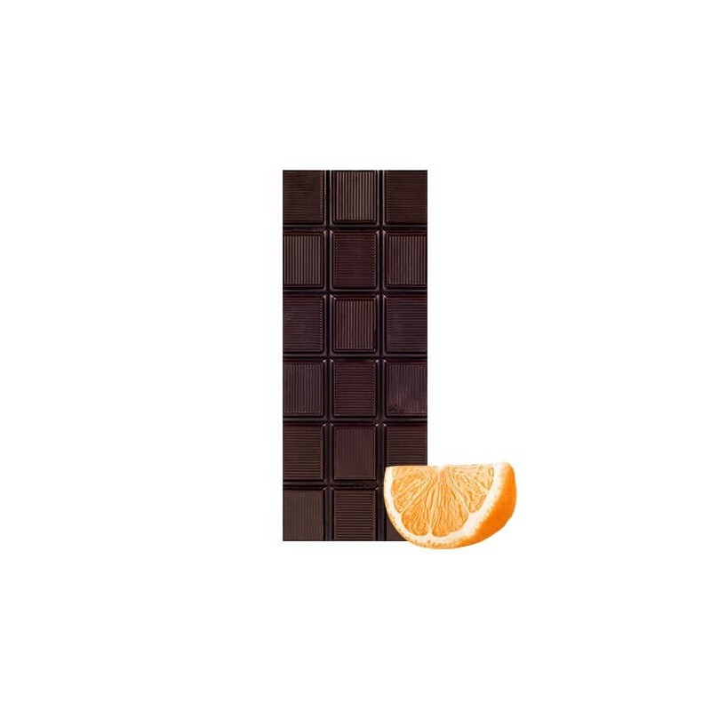 Chocolate Artesano Ecológico Negro 74% Cacao con Naranja Almería 