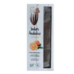 Chocolate Artesano Ecológico Negro 74% Cacao con Naranja Almería 
