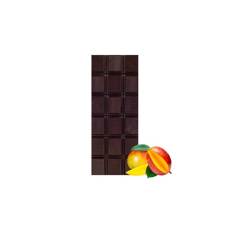Chocolate Artesano Ecológico Negro 74% Cacao con Mango Almería natural