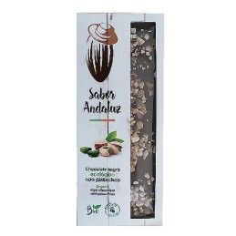 Chocolate Artesano Ecológico Negro 74% Cacao con Pistachos Almería