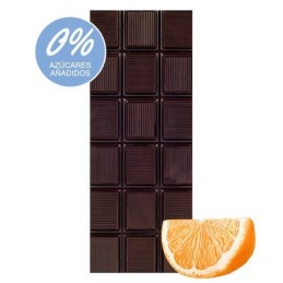 Chocolate Artesano Negro Ecológico Sin Azúcar con Naranja Almería 