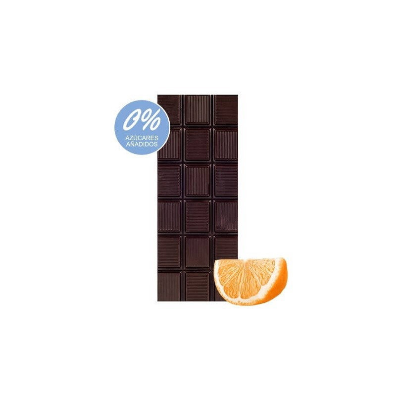 Chocolate Artesano Negro Ecológico Sin Azúcar con Naranja Almería 