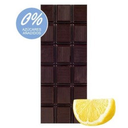 Chocolate Artesano Ecológico Sin Azúcar Negro con Limón AOVE Almería 