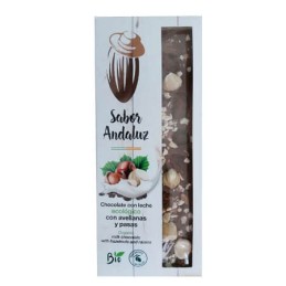 Chocolate con Leche Pasas y Avellanas Artesano Ecológico AOVE Almería 