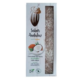 Chocolate Leche y Coco Artesano Ecológico Aceite Oliva Virgen Almería 