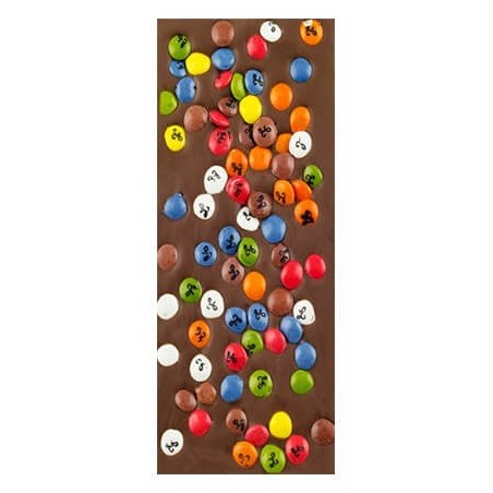 Chocolate con Leche y Grageas colores Artesano Ecológico AOVE Almería 