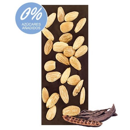 Chocolate Artesano Ecológico Sin Azúcar de Algarroba Almendras Almería
