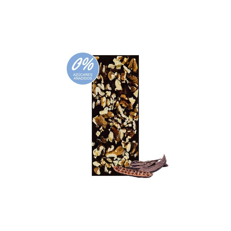 Chocolate Artesano Ecológico Sin Azúcar Algarroba Nueces AOVE Almería