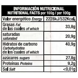 Chocolate Artesano Ecológico Negro con Café  Sabor Andaluz Almería